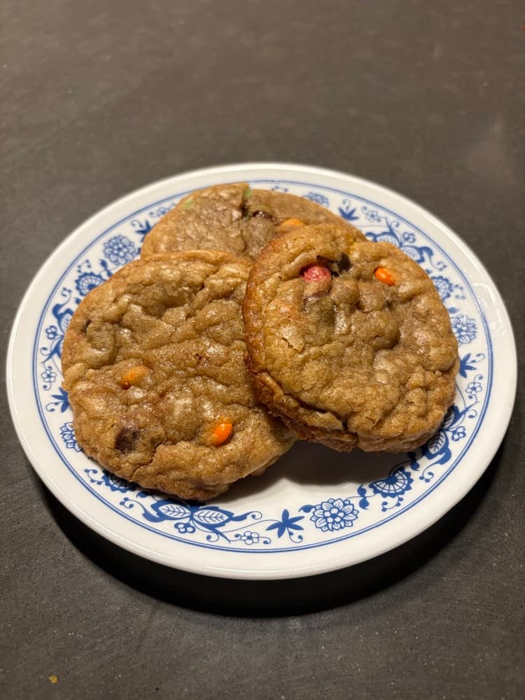 Chocolate Chip + M&M Cookie